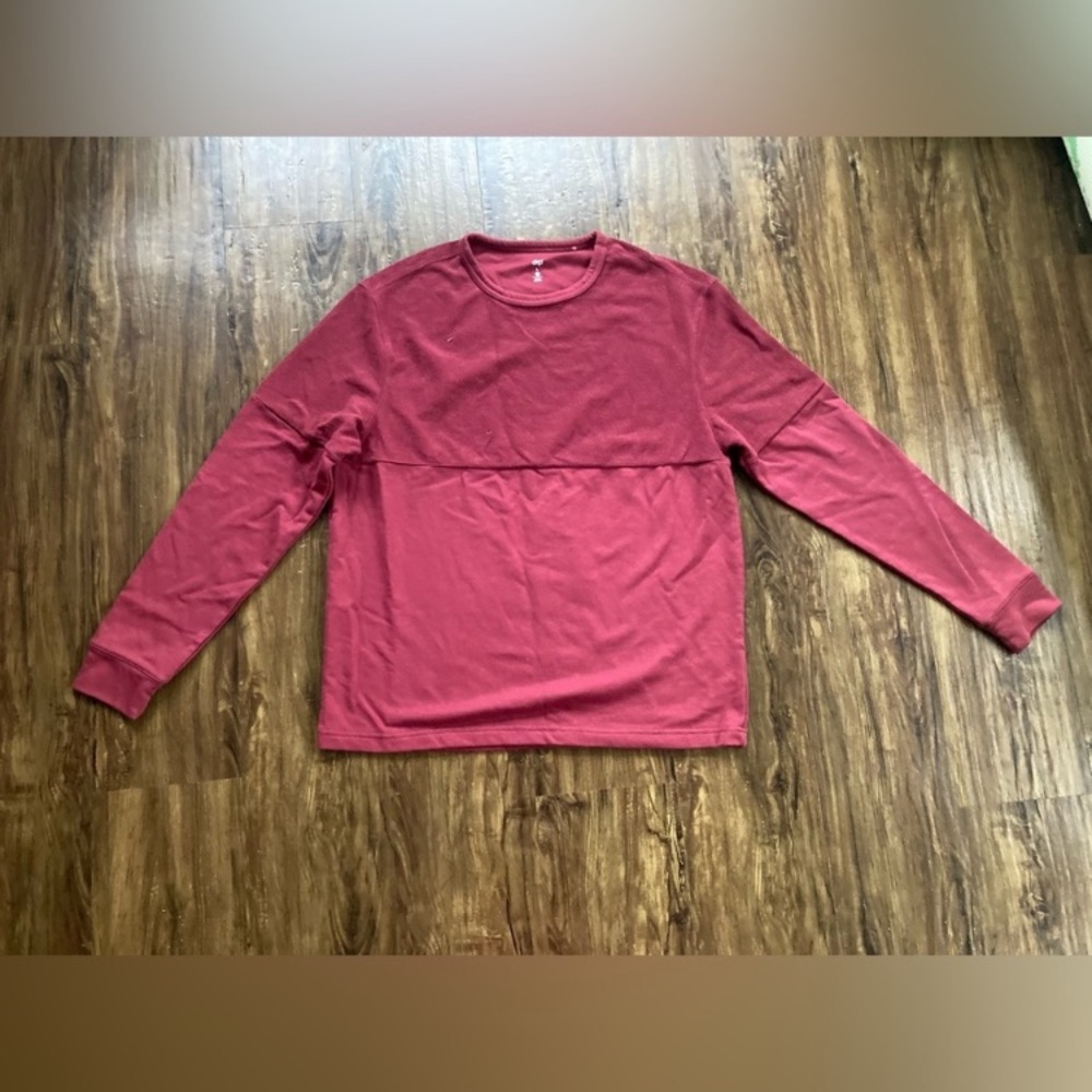 Dip Burgundy Crew Neck Top